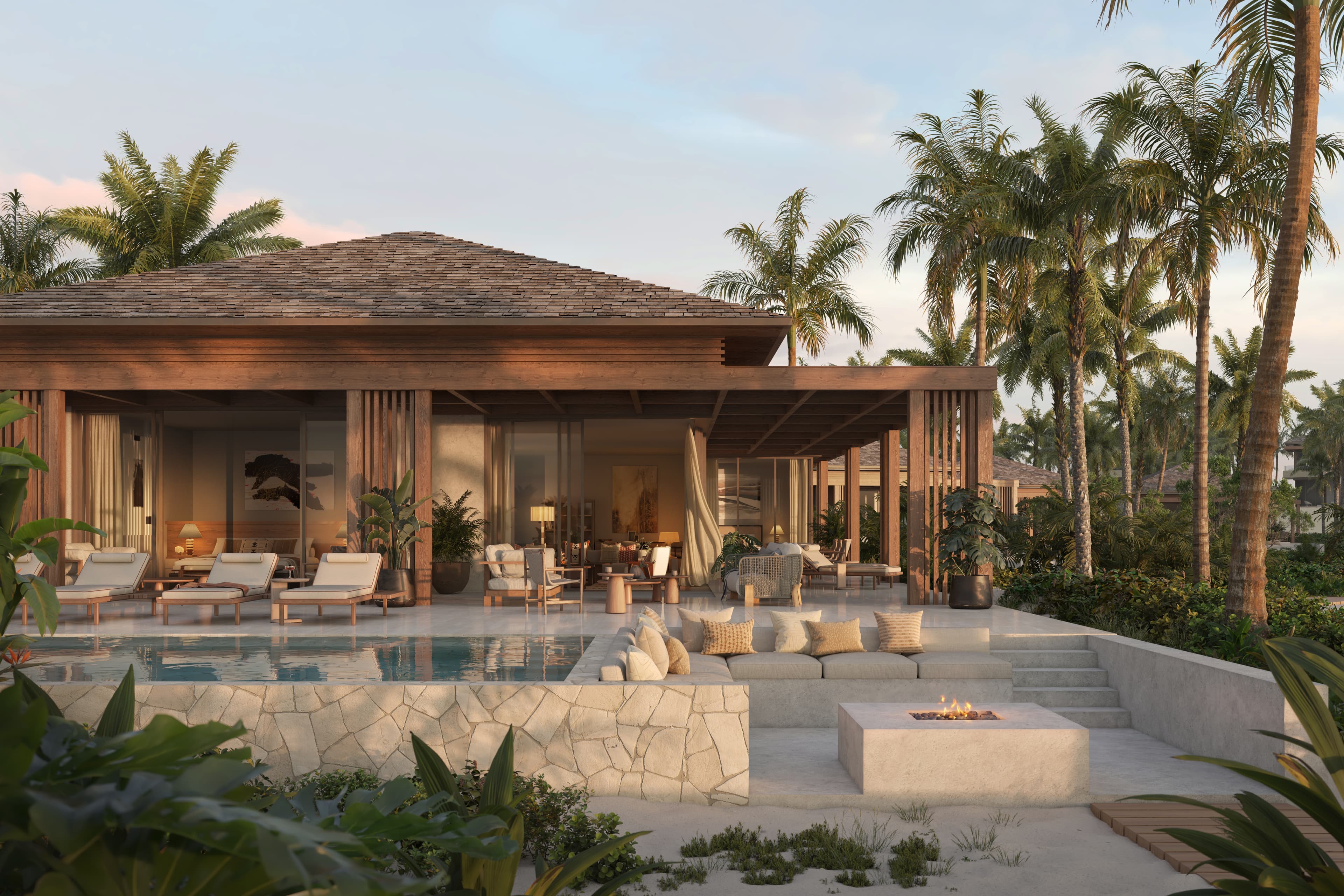Anantara Turks & Caicos — beachfront villa exterior, North Caicos